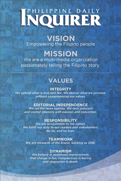 Inquirer MissionVision