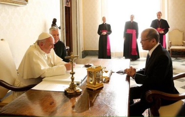 Pope Francis and President Aquino