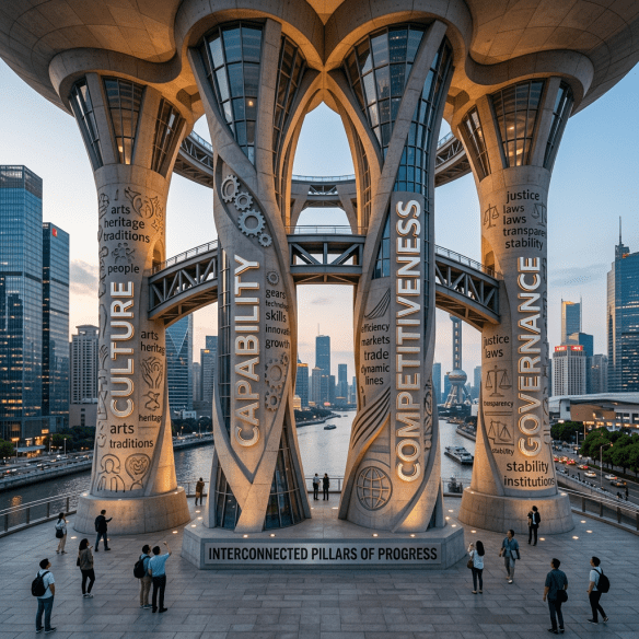 Interconnected pillars: culture, capability, competitiveness, governance